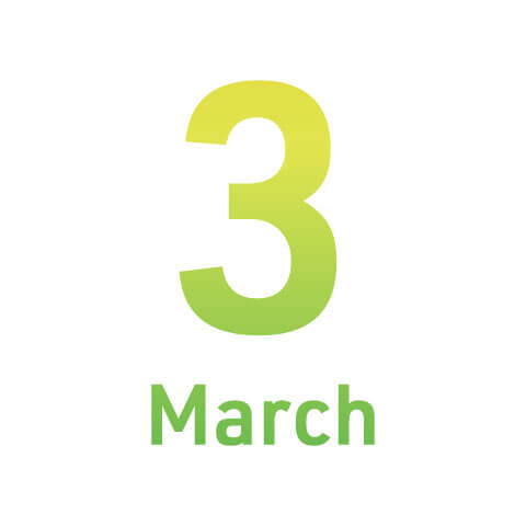 3月